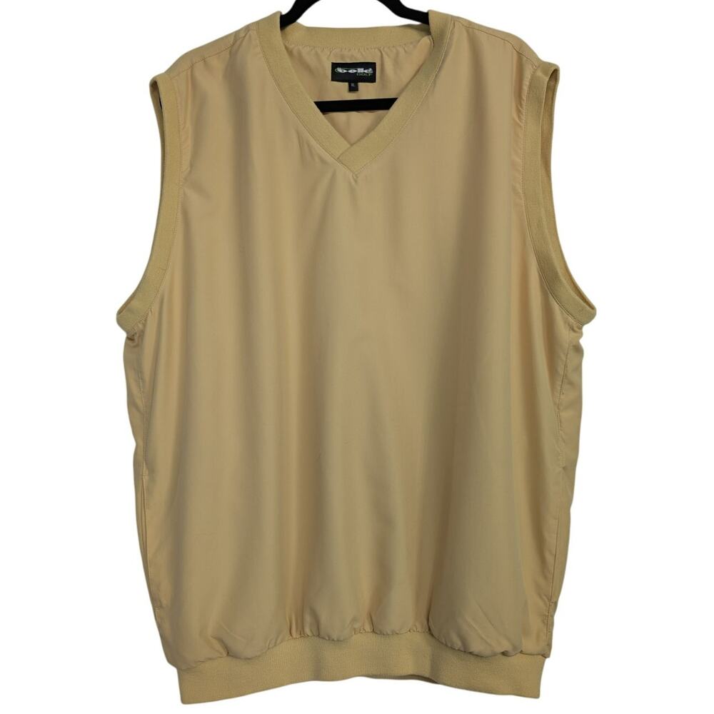 Bolle Golf Pullover V Neck Yellow Vest sz XL